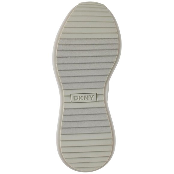 DKNY Womens Zofi Lace Up Sneaker with Logo K4402944 Soft White / Gray 8M - Picture 8 of 10